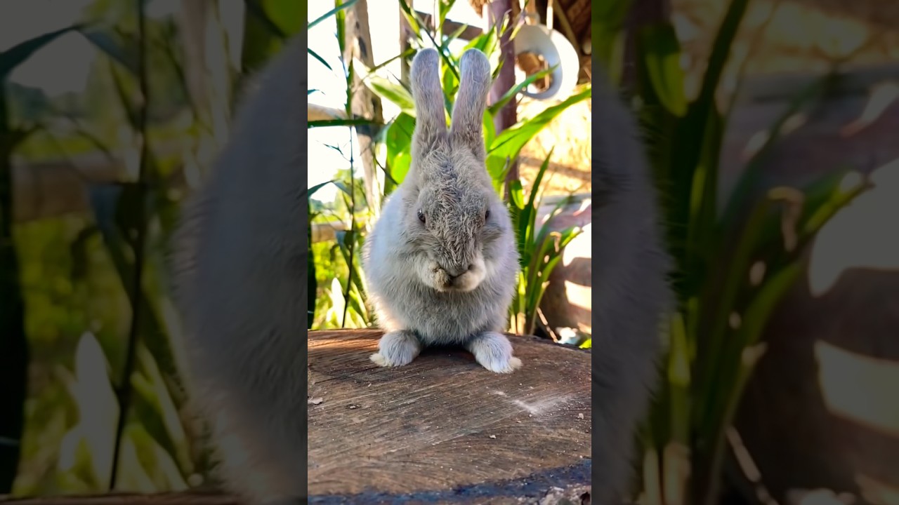 Adorable Rabbit Washing Face, Pet TV 