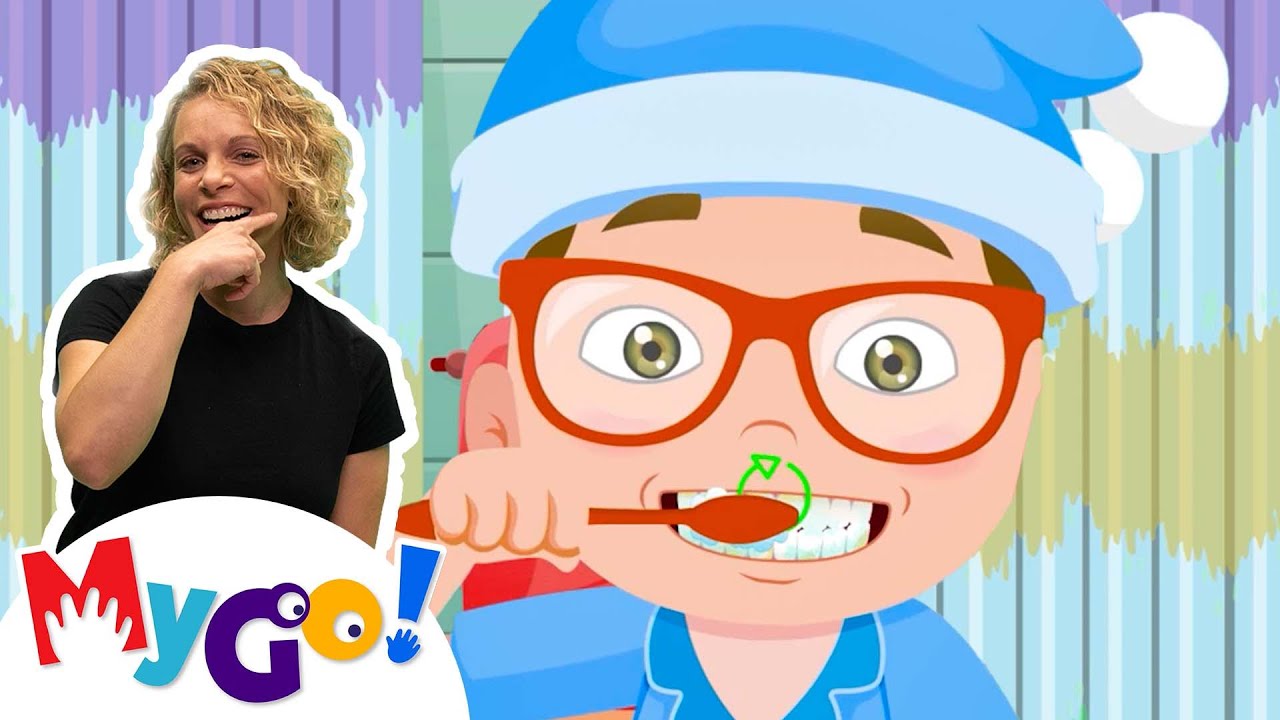 Brush Your Teeth Song Blippi Videos ASL Songs for Kids Sign
