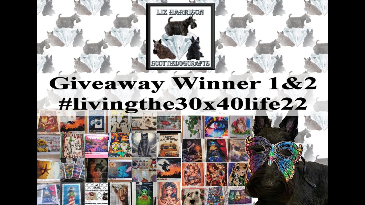 Diamond Painting Giveaway Winner livingthe30x40life22 Some Great