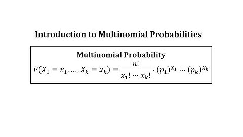 Introduction to Multinomial Probabilities