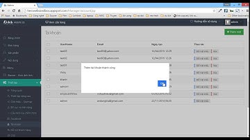 Video thiết lập tài khoản trang admin