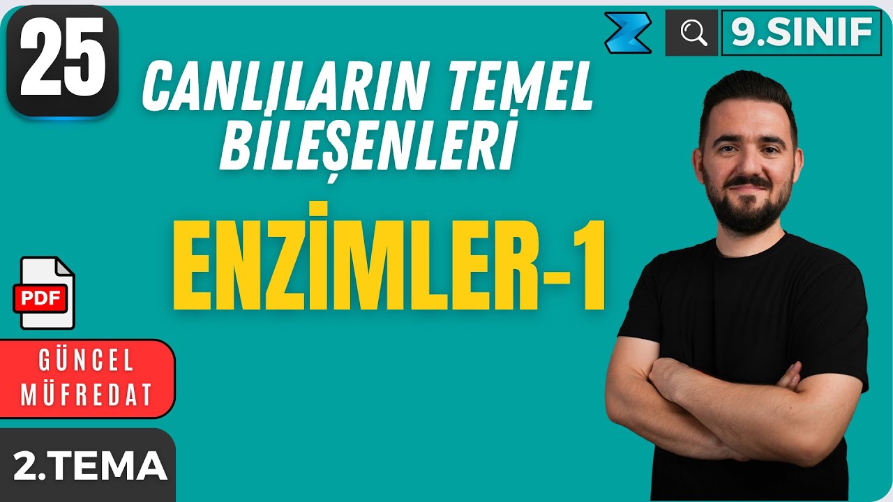 9. Sınıf Biyoloji Yeni Müfredat | Enzimler | Maarif Modeli | 25. Ders