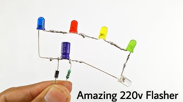 220v AC RGB flasher | how to make 220v ac led Falsher RGB Multi color