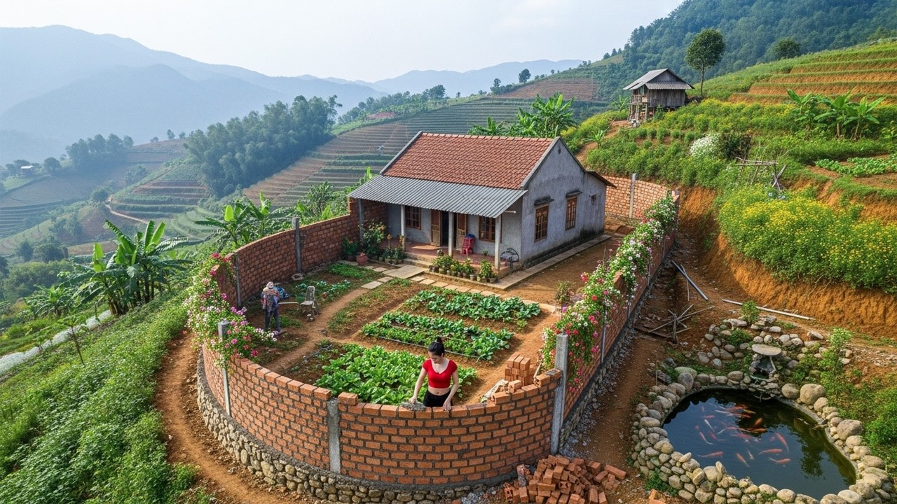 60 Days Alone in the Forest: Building a Dream House & Peaceful Stone ...