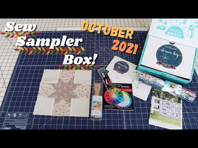 October 2021 Sew Sampler Box with Bright Side Quilt Block #7