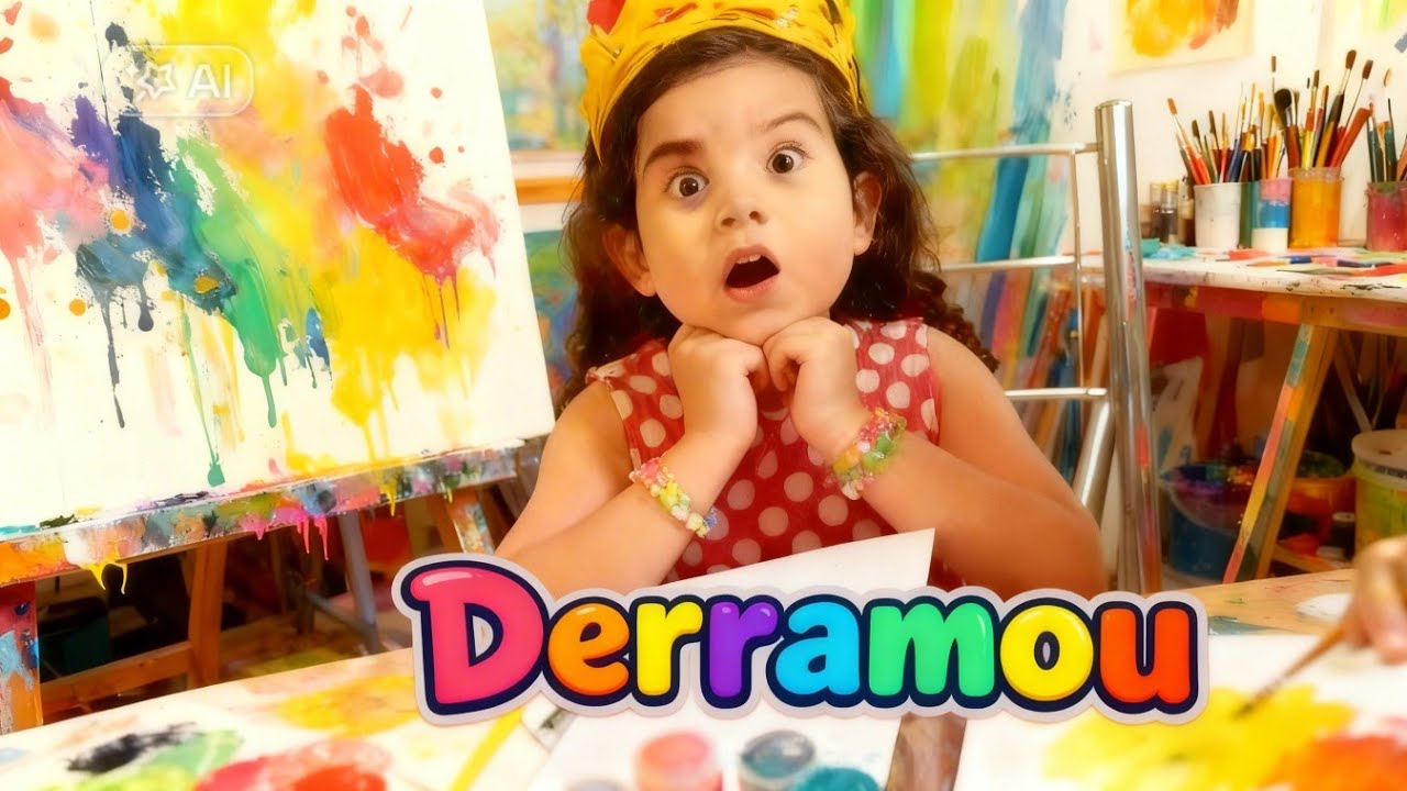 Evelyn fez o desenho mais lindo do mundo usando tintas. - YouTube