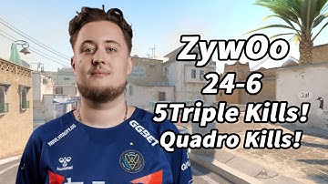 CS2 ZywOo POV Faceit Dust2 (24-6) | 2024/09/07#cs2 #demo