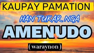 KAUPAY PAMATION HAN TUKAR NGA AMENUDO WARAYNON ][ AMENUDO COLLECTION ][      Audio only