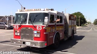 HFD - (HORN BLASTS & Wave!!) Hamilton Fire E3 Responding W/E2 To A Possible House Fire! (8/31/23)