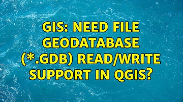 GIS: Need File Geodatabase (\*.gdb) read/write support in QGIS?