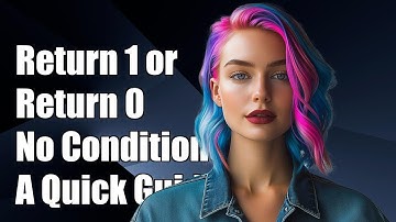 Hoe je 1 of 0 retourneert in de programmering zonder voorwaarden te gebruiken: een handleiding