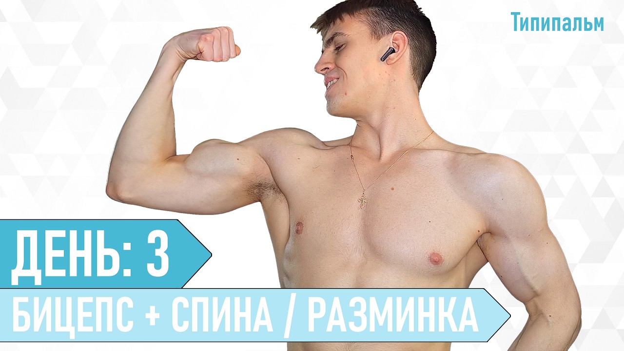 День 3 / Комплекс: Бицепс, Спина, Предплечья, Связки + Разминка