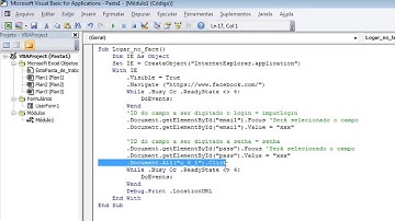Acessar site e clicar em botões e pesquisar Excel VBA