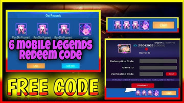 NEW 6 "REDEEM CODES" IN MOBILE LEGENDS BANG BANG AUGUST 5 2021