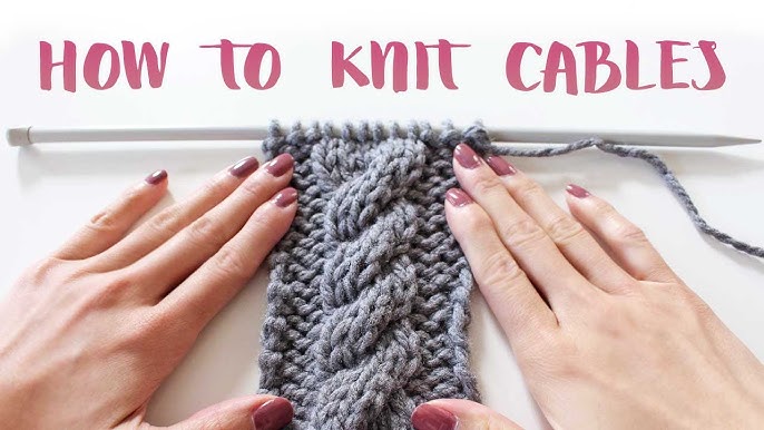 How to knit cables without a cable needle – DONNAROSSA