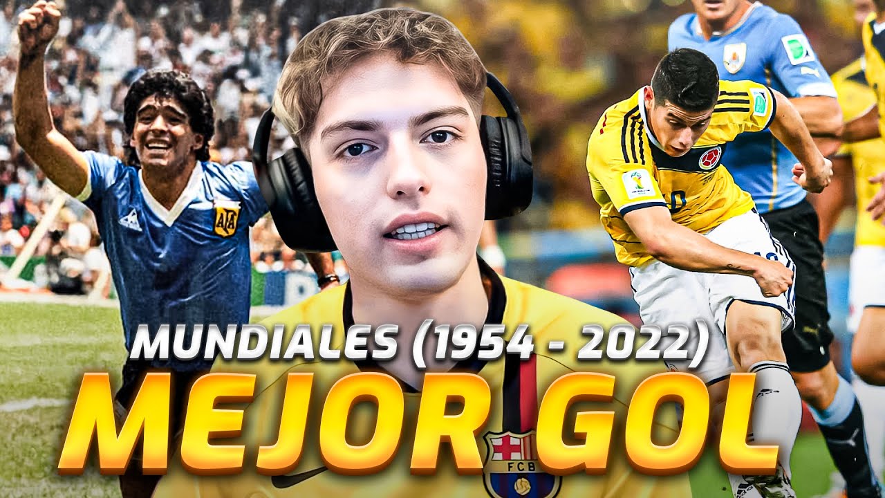 DAVOO XENEIZE REACCIONA AL MEJOR GOL DE CADA MUNDIAL (1954-2022)
