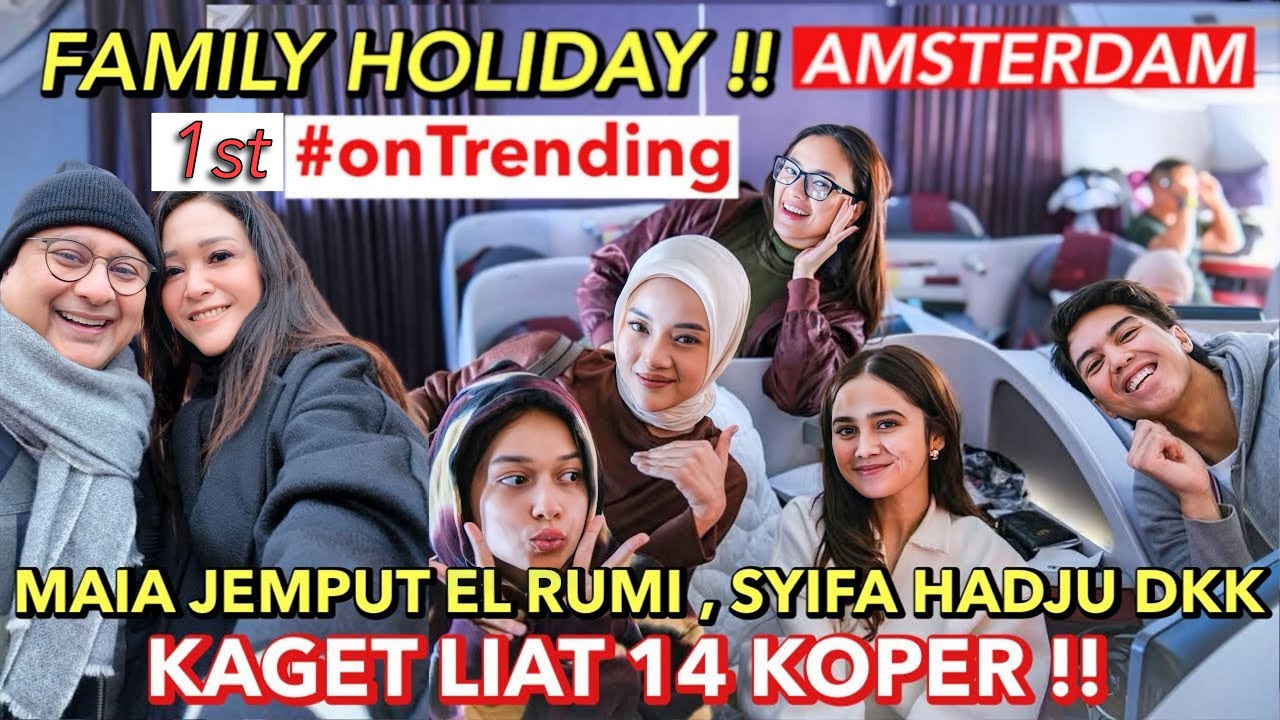 MAIA ESTIANTY DAN IRWAN MUSSRY LIBURAN KELUARGA BARENG EL RUMI , SYIFA HADJU DKK KE AMSTERDAM !!
