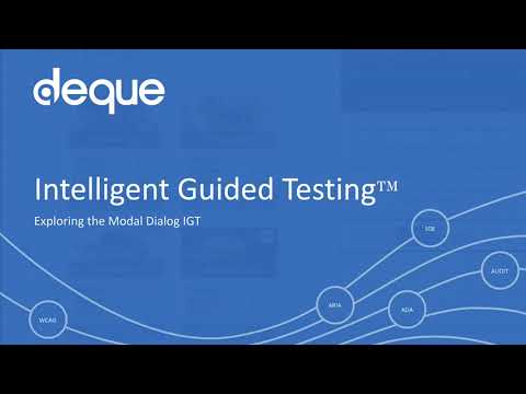 Modal Dialog guided accessibility test - axe DevTools Extension