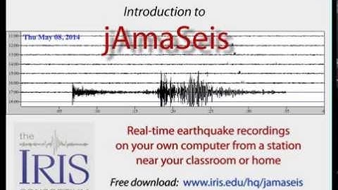 jAmaSeis—Teaching with Real-time seismic data (tutorial)