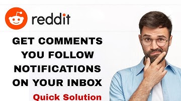 How To Get Comments You Follow Notifications On Your Inbox On Reddit App | Step By Step