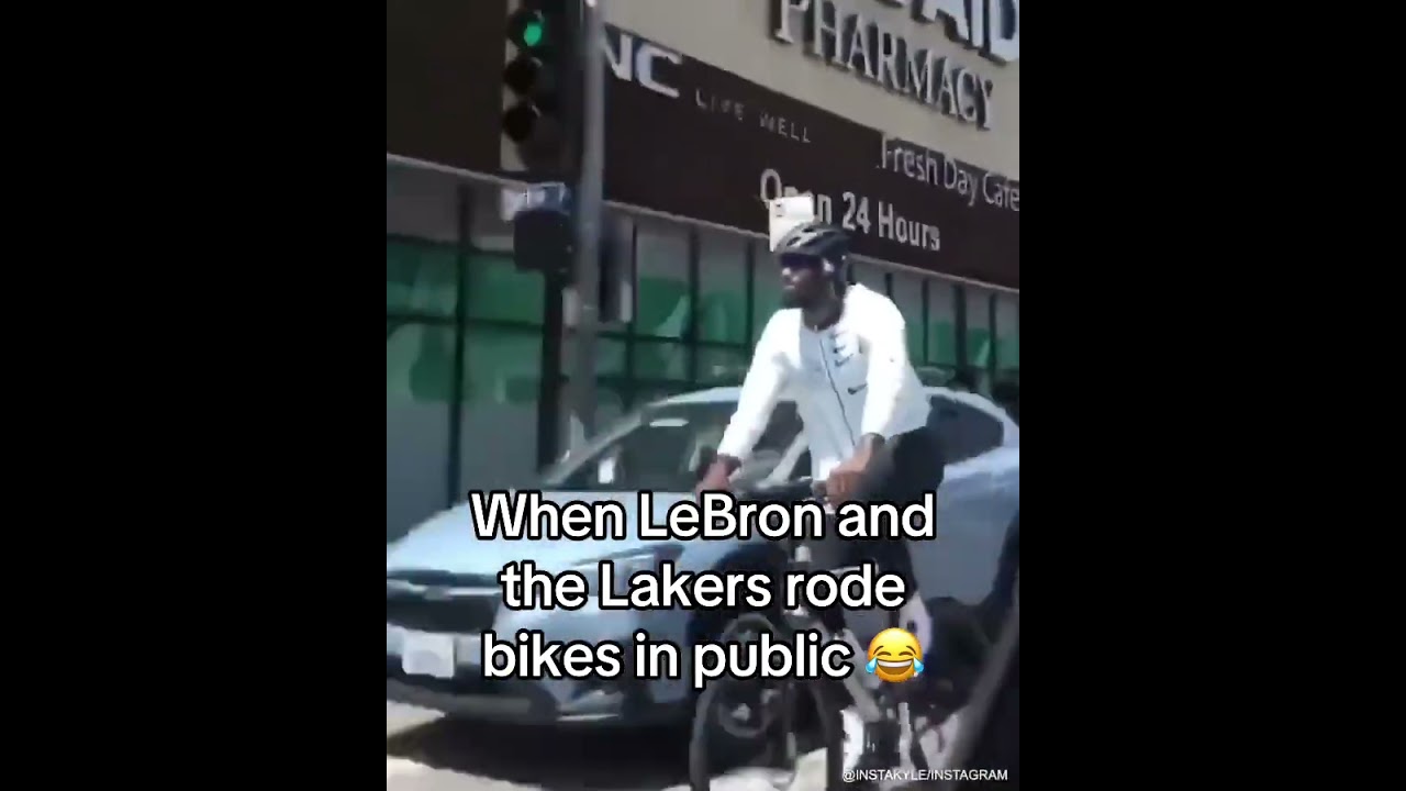 When LeBron James, Anthony Davis & JR Smith were out for a bike ride in LA π₯ (via Instakyle/IG)