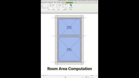 Revit, Room area computation and Room bounding #architecture #bim #revit #shorts