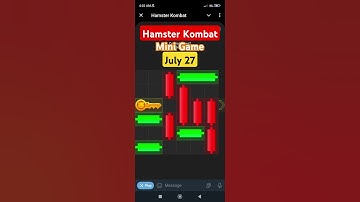 Hamster Kombat Mini Game (July 27) Solution #minigame #key #hamsterkombat #solved #today