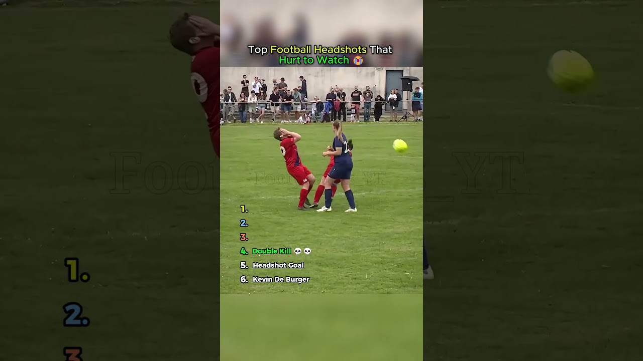 Top Football Headshots That Hurt to Watch 😭