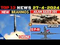 Indian defence updates  brahmos new enginearjun based ugv12 p8i upgradenewspace swarming uav