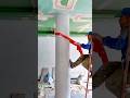Smoothing and Finishing a Large Concrete Pillar Using a Long Flexible Hand Tool #shorts