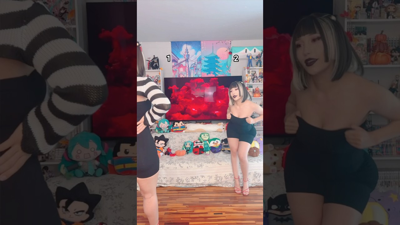 Which fit WINS ? 😳 #anime #cosplay