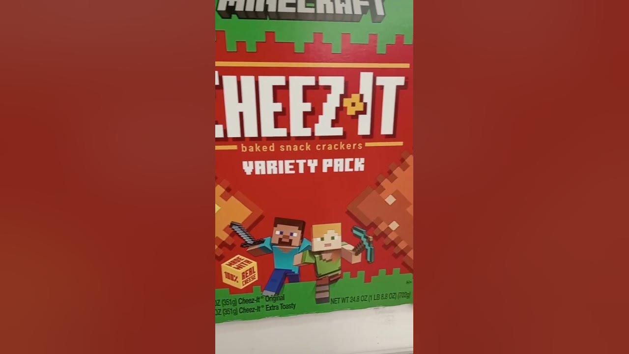 Cheez-It Minecraft Cheese Crackers Variety Original+Extra Toasty