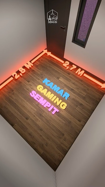 Dekorasi Kamar Gaming Sempit ukuran 2,5 x 2,5 m #gaming #shorts