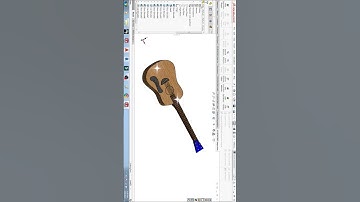 look 🤯 Awesome Guitar 🎸 Designed in #solidworks #shorts #shortsviral #guitar #youtubeshorts
