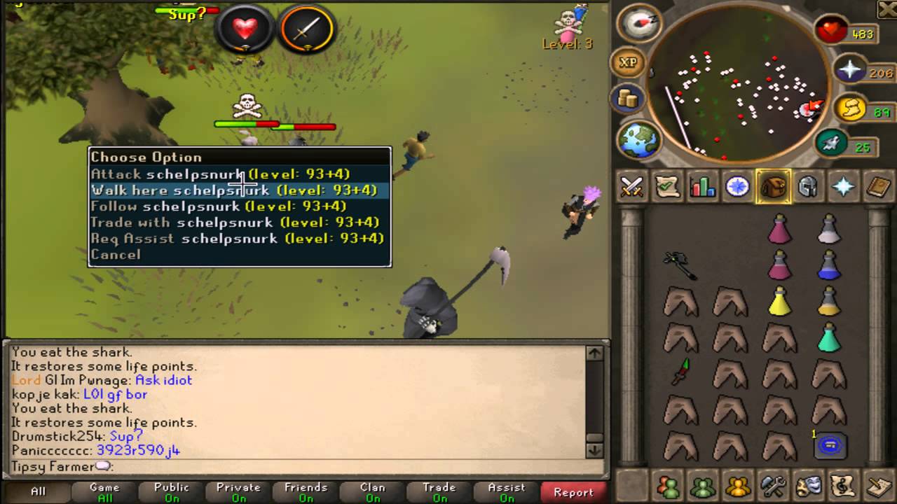 Runescape Pk Commentary #6 (Barrows Pking)