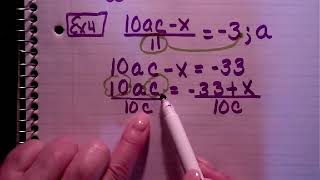 Guided Notes: Literal Equations