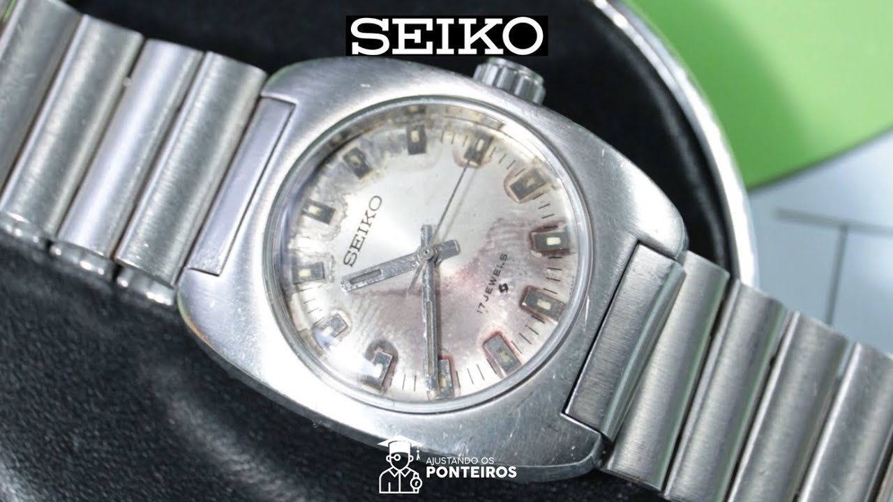 Revisão de um Seiko 66B Mecânico de 17 Jewels