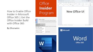 how to enable office insider in microsoft office 365 | get the office insider build with office 365