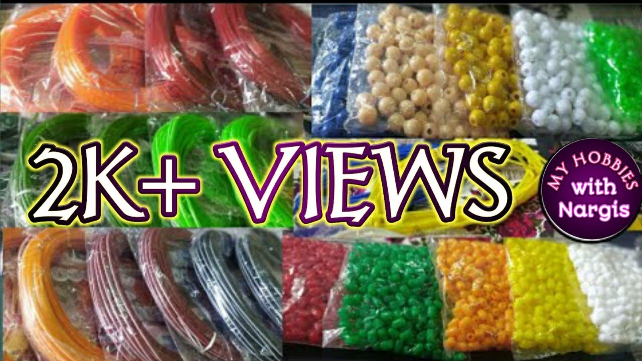 My Basket weaving plastic wire collection#1/spherical beads#oval beads#प्लास्टिक वायर कलेक्शन चेन्नई