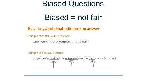 Biased questions