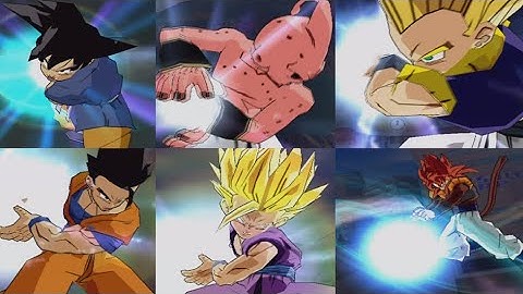 Dragon Ball Z Budokai 3 and Infinite World All Kamehamehas
