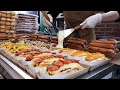 American Style Cheese Hot dog and Pizza Hot dog / 치즈 핫도그와 피자핫도그 / Korean Hot dog Shop