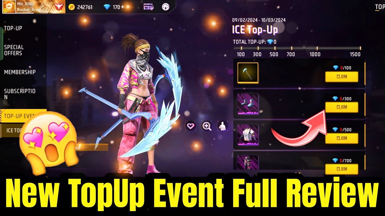 Free Fire New TopUp Event Full Review FF New Topup Event Emote Free free-fire-new-topup-event-full-review-ff-new-topup-event-emote-free