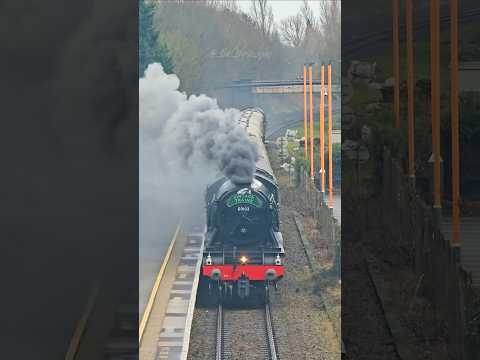 4472 Flying Scotsman furiously smoking through Acocks Green towards Birmingham