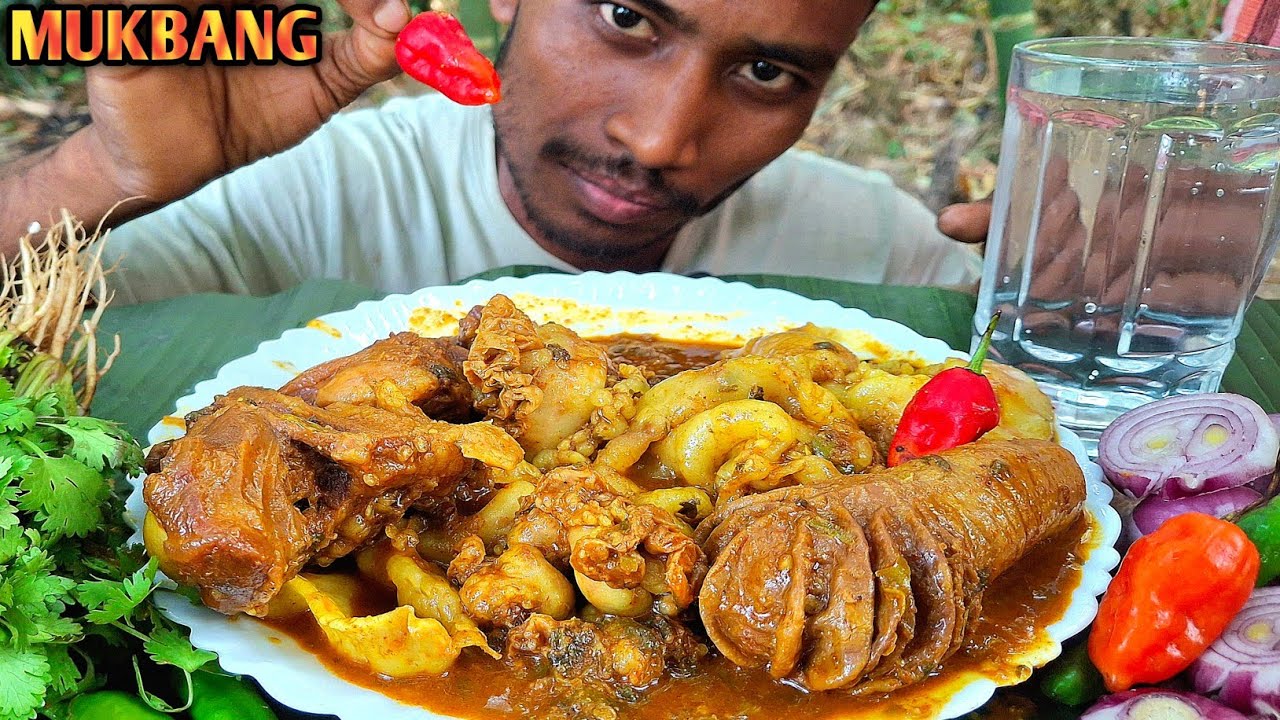 Eating Spicy Mutton Chorbi Curry Chusta And Mutton Lag Price | Mukbang |
