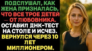 видео: Подслушал, как жена призналась, что все трое детей — от любовника. Оставил ДНК-тест на столе и исчез картинка: Подслушал, как жена призналась, что все трое детей — от любовника. Оставил ДНК-тест на столе и исчез