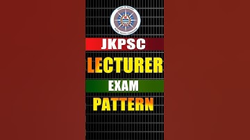 jkpsc lecurer exam pattern | jkpsc 10 + 2 lecturer | Lecturer preparation #shorts