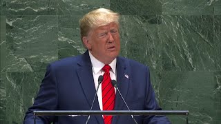 At UN, Trump attacks globalism, pressures Iran