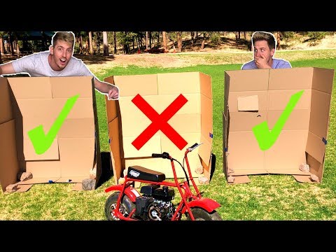 DONT Run Over The Wrong Mystery Box! *toy dirt bike*