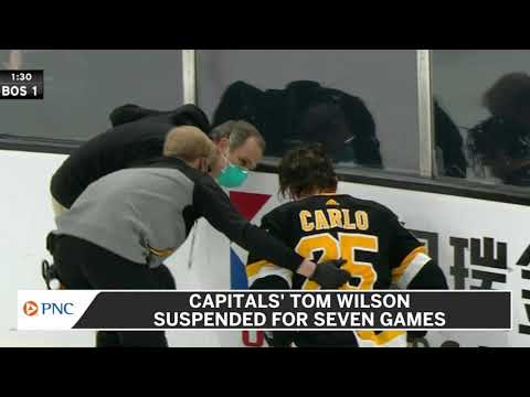 Tom Wilson to have in-person hearing for hit on Brandon Carlo